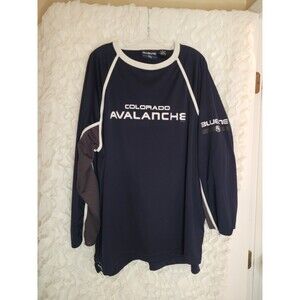 Blueline Colorado Avalanche Logo Graphic Long Sleeve Jersey Shirt Men’s Sz XL